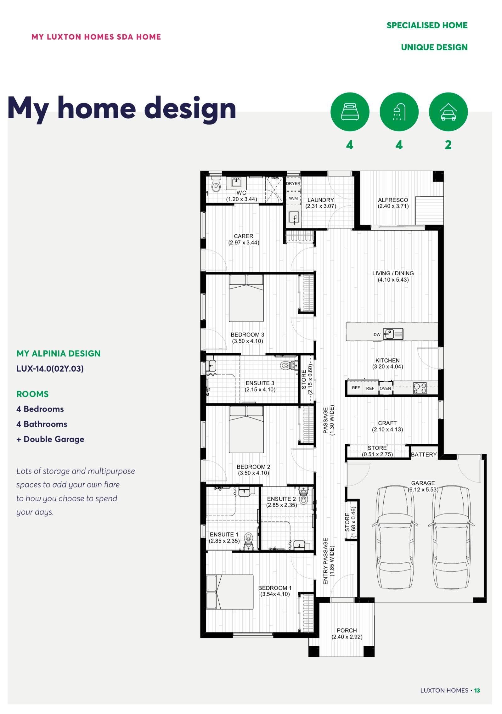 Weir Views 3+1 Fully Certified for all SDA Categories